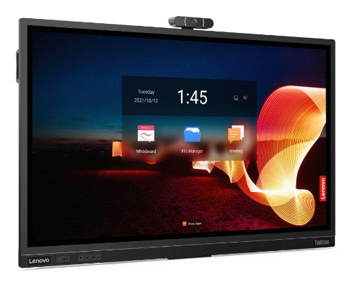 Lenovo ThinkVision T65 computer monitor 165.1 cm (65") 3840 x 2160 pixels 4K Ultra HD LED Touchscreen Black