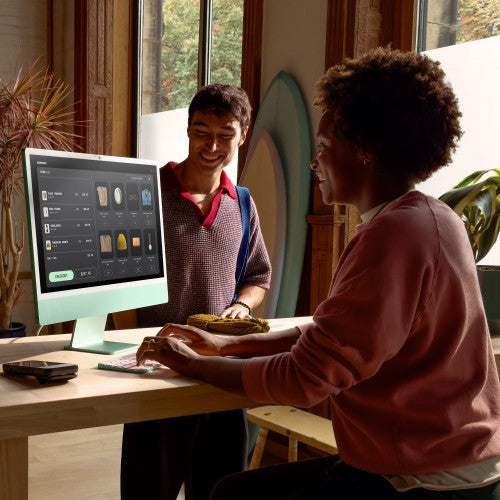 Apple iMac Apple M M4 59.7 cm (23.5") 4480 x 2520 pixels All-in-One PC 24 GB 512 GB SSD macOS Sequoia Wi-Fi 6E (802.11ax) Silver