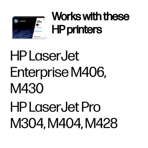 HP CF259X/59X Toner cartridge, 10K pages ISO/IEC 19752 for HP LaserJet Pro M 304