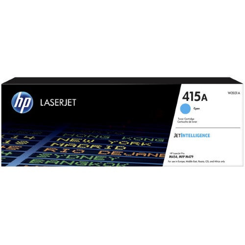 HP W2031A/415A Toner cartridge cyan, 2.1K pages ISO/IEC 19798 for HP E 45028/M 454