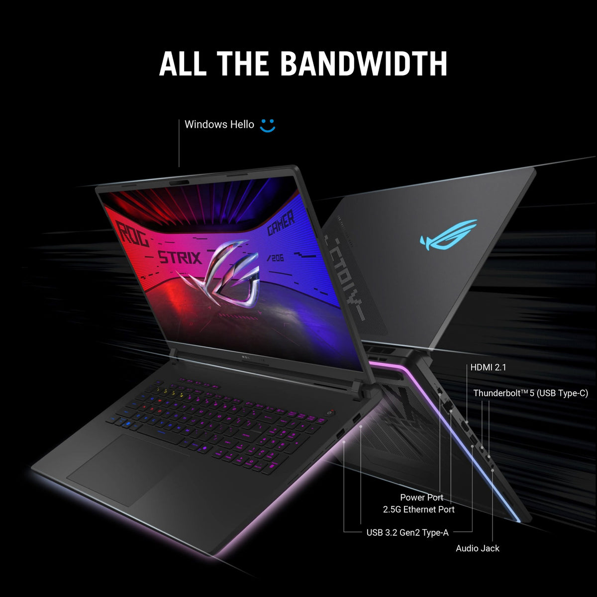 ASUS ROG Strix SCAR 18 Ultra 9 (18") 32 GB 1 TB RTX 5080 Win 11 Home