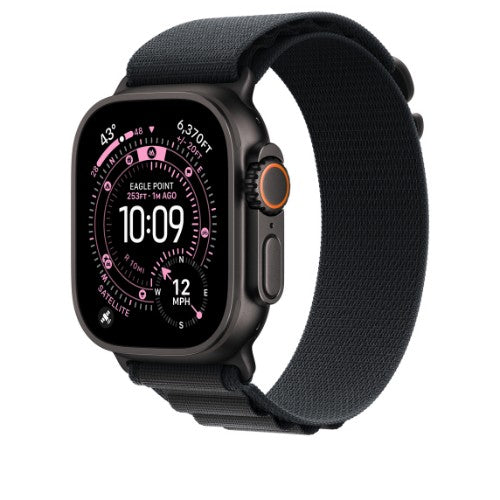 Apple MG9H4ZM/A smart wearable accessory Band Black Titanium, Polyester, Spandex