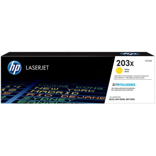 HP CF542X/203X Toner cartridge yellow high-capacity, 2.5K pages ISO/IEC 19798 for HP Pro M 254