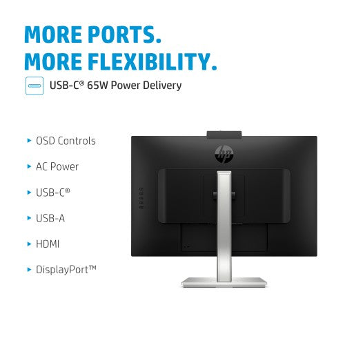 HP E-Series E27m G4 QHD USB-C Conferencing Monitor