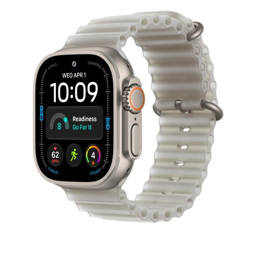 Apple 49mm Translucent Gray Ocean Band - Black Titanium Finish