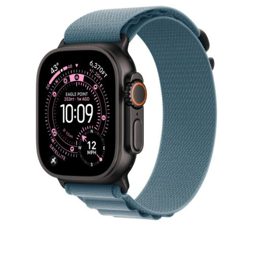 Apple MG9L4ZM/A smart wearable accessory Band Blue Titanium, Polyester, Spandex