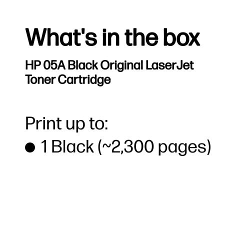 HP CE505A/05A Toner cartridge black, 2.3K pages ISO/IEC 19752 for HP LaserJet P 2035/2055