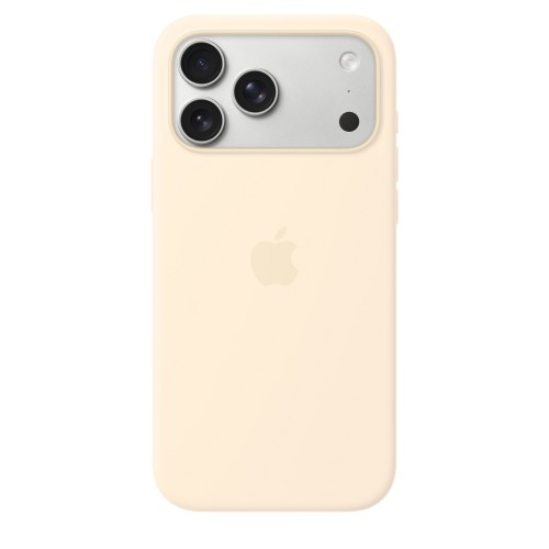 Apple iPhone 17 Pro Max Silicone Case with MagSafe – Vanilla