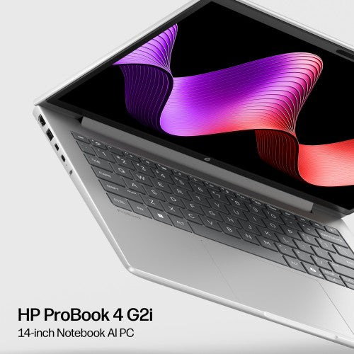 HP ProBook 4 G2i 14 AI PC Intel Core 5 320 Laptop 35.6 cm (14") WUXGA 16 GB DDR5-SDRAM 512 GB SSD Wi-Fi 6E (802.11ax) Windows 11 Pro Silver