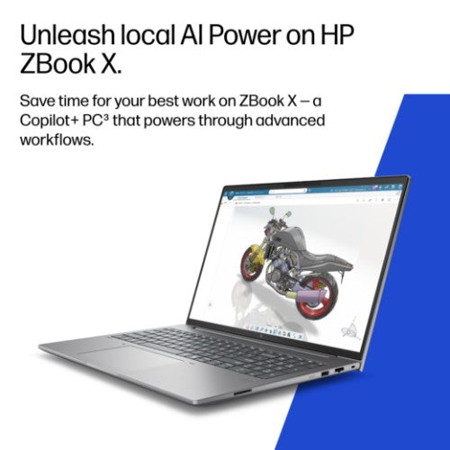 HP E0EU7EA laptop Copilot+ PC Intel Core Ultra 7 40.6 cm (16") 2.5K 64 GB DDR5-SDRAM 1 TB SSD NVIDIA RTX PRO 1000 Blackwell Wi-Fi 7 (802.11be) Windows 11 Pro AI Workstation, AI PC Silver