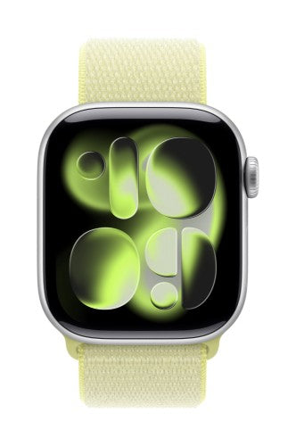 Apple MFFF4ZM/A smart wearable accessory Band Yellow Nylon, Recycled polyester, Spandex