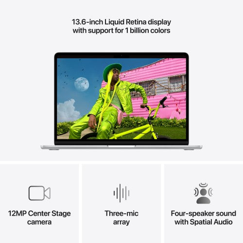 Apple MacBook Air 13-inch : M5 chip with 10‑core CPU and 8‑core GPU, 16GB, 512GB SSD - Silver