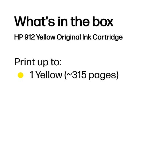 HP 3YL79AE/912 Ink cartridge yellow, 315 pages 2.93ml for HP OJ Pro 8010/e/8020