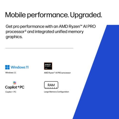 HP ZBook 8 G2a 16 inch Mobile Workstation PC - Data Science Copilot+ PC AMD Ryzen AI 7 PRO 40.6 cm (16") WUXGA 32 GB DDR5-SDRAM 1 TB SSD Wi-Fi 7 (802.11be) Windows 11 Pro AI Workstation, AI PC Silver