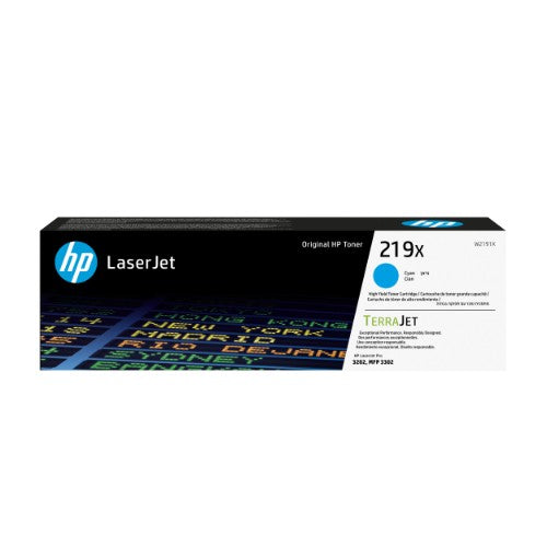 HP W2191X/219X Toner cartridge cyan high-capacity, 2.5K pages ISO/IEC 19798 for HP CLJ Pro 3202/e
