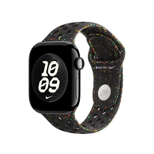 Apple MGAE4ZM/A smart wearable accessory Band Black Aluminium, Fluoroelastomer