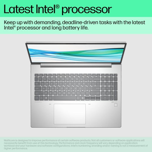 HP ProBook 460 G11 Intel Core Ultra 5 125U Laptop 40.6 cm (16") WUXGA 16 GB DDR5-SDRAM 256 GB SSD Wi-Fi 6E (802.11ax) Windows 11 Pro AI PC Silver