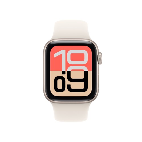 Apple Watch SE (3nd generation) SE 3 GPS 40mm Starlight Aluminium Case with Starlight Sport Band - S/M