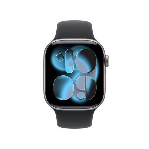 Apple Watch Series 11 GPS 42mm Space Grey Aluminium Case with Black Sport Band - M/L