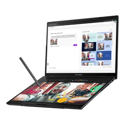 ASUS Zenbook Duo UX8406CA-PZ134W Intel Core Ultra 9 285H Hybrid (2-in-1) 35.6 cm (14") Touchscreen 3K 32 GB LPDDR5x-SDRAM 2 TB SSD Wi-Fi 7 (802.11be) Windows 11 Home Grey