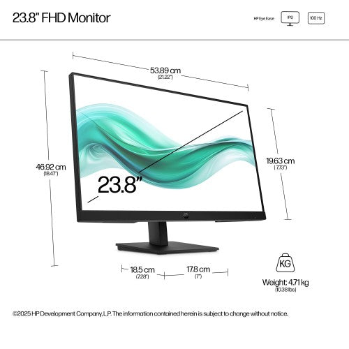 HP Series 3 Pro 23.8 inch FHD Monitor - 324ph