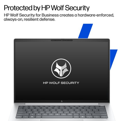 HP EliteBook 8 G1i Next Gen AI PC Wolf Pro Security Edition Copilot+ PC Intel Core Ultra 5 226V Laptop 35.6 cm (14") WUXGA 16 GB LPDDR5x-SDRAM 512 GB SSD Wi-Fi 7 (802.11be) Windows 11 Pro Silver