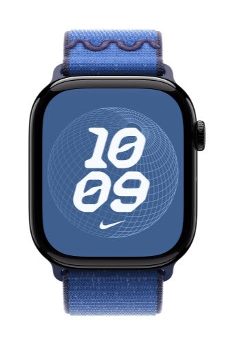 Apple MGD64ZM/A smart wearable accessory Band Blue Nylon, Recycled polyester, Spandex