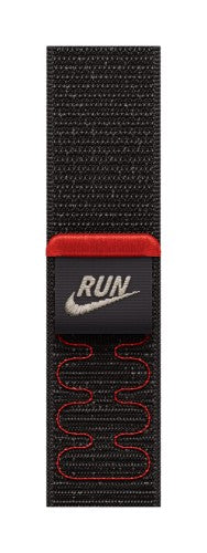 Apple Nike Sport Loop Band Black Nylon, Recycled polyester, Spandex