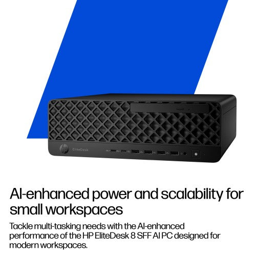 HP EliteDesk 8 G1i AI Intel Core Ultra 5 235 16 GB DDR5-SDRAM 512 GB SSD Windows 11 Pro SFF PC AI PC Black