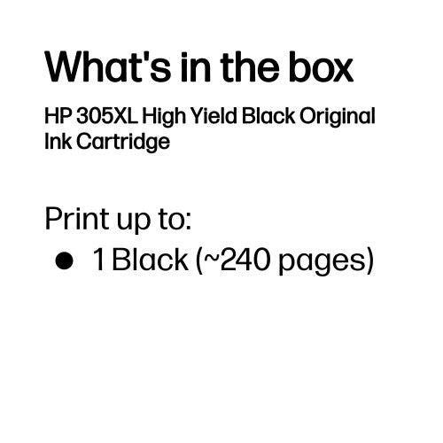HP 3YM62AE/305XL Printhead cartridge black high-capacity, 240 pages for HP DeskJet 2710/e/Envy 6020/Envy 6020 e
