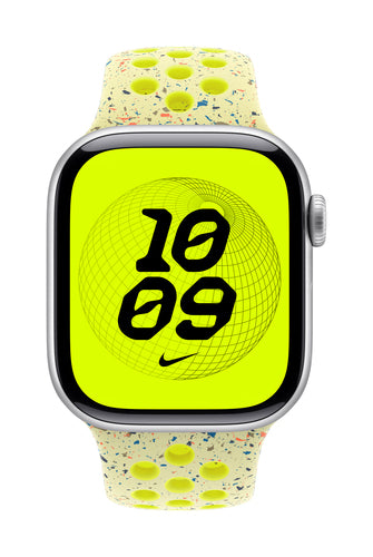 Apple MGAA4ZM/A smart wearable accessory Band Yellow Aluminium, Fluoroelastomer