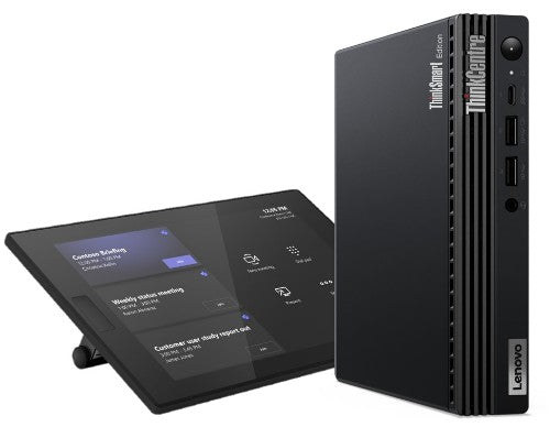 Lenovo ThinkSmart Tiny Kit + Controller Intel® Core™ i3 i3-13100T 16 GB DDR4-SDRAM 256 GB SSD Windows 11 IoT Enterprise Mini PC Black