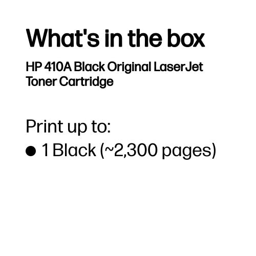 HP CF410A/410A Toner cartridge black, 2.3K pages ISO/IEC 19798 for HP Pro M 452