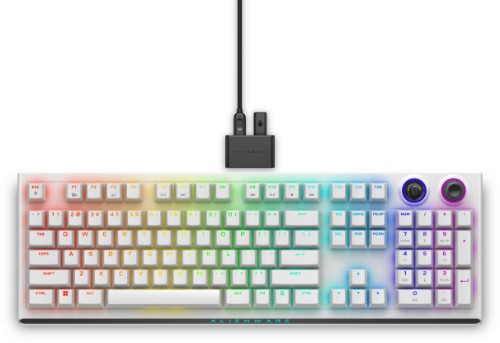 Alienware Tri-Mode AW920K keyboard Gaming USB + RF Wireless + Bluetooth White