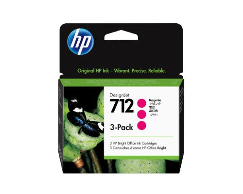 HP 3ED78A/712 Ink cartridge magenta multi pack 29ml Pack=3 for HP DesignJet T 200