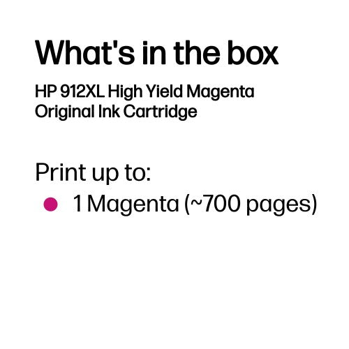 HP 3YL82AE/912XL Ink cartridge magenta high-capacity, 825 pages 10.4ml for HP OJ Pro 8010/e/8020/8020 e