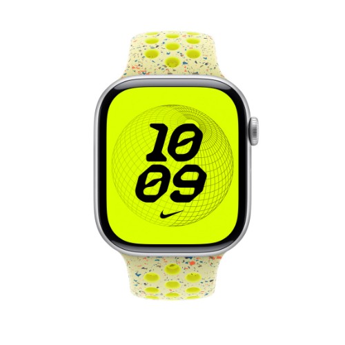 Apple MGC14ZM/A smart wearable accessory Band Yellow Aluminium, Fluoroelastomer