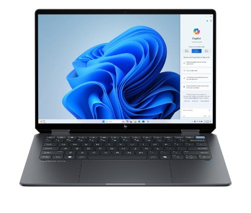 HP OmniBook Ultra Flip 14-fh0004na Copilot+ PC Intel Core Ultra 7 258V Laptop 35.6 cm (14") Touchscreen 3K 32 GB LPDDR5x-SDRAM 2 TB SSD Wi-Fi 7 (802.11be) Windows 11 Home Black, Grey